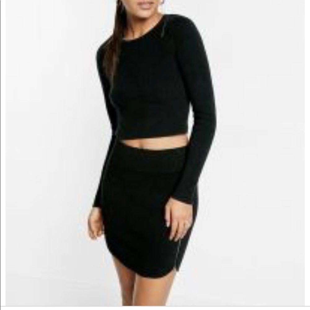 Express black skirt